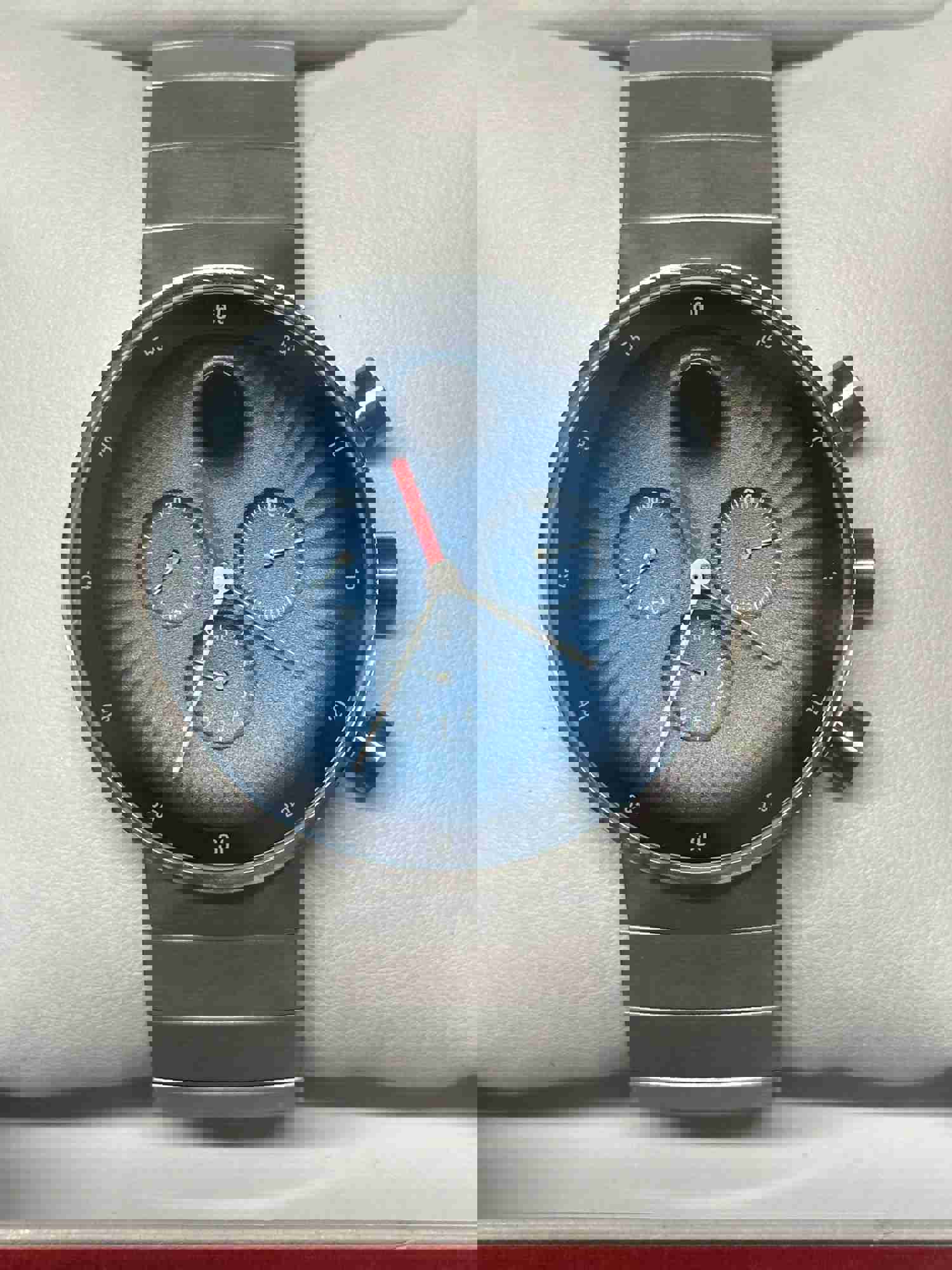 Movado Edge Blue Dial Sapphire Crystal Watch - Brand New with COA