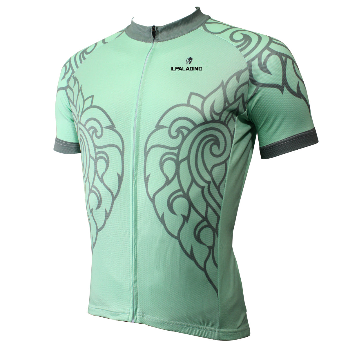 Ilpaladino Green Leaves Cycling Jersey for Men