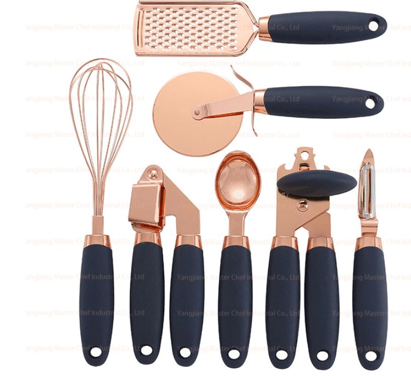 Stainless Steel Rose Gold Kitchen Tool Set