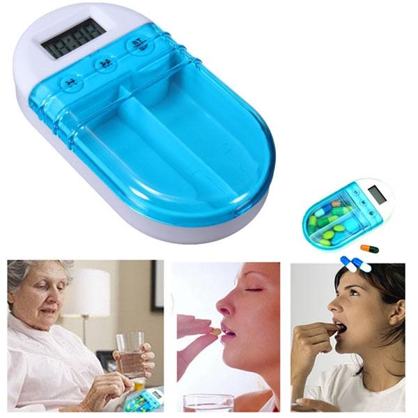 Portable Smart Pill Box with Alarm Clock and Voice Recorder