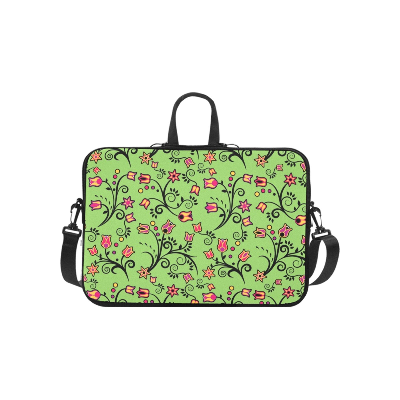 LightGreen Yellow Star Laptop Handbags 10