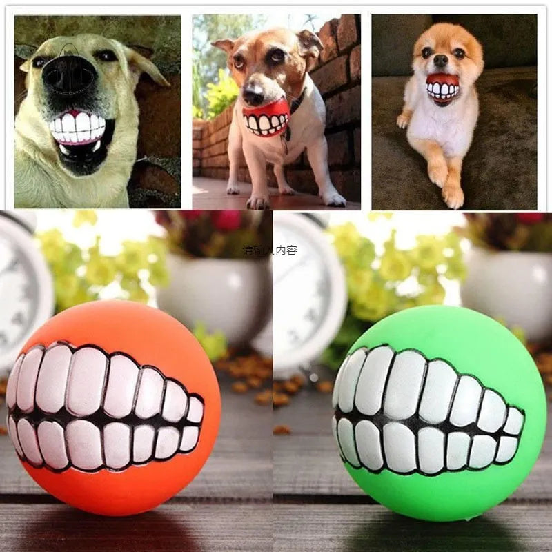 Durable Rubber Squeaky Chew Toys for Dogs