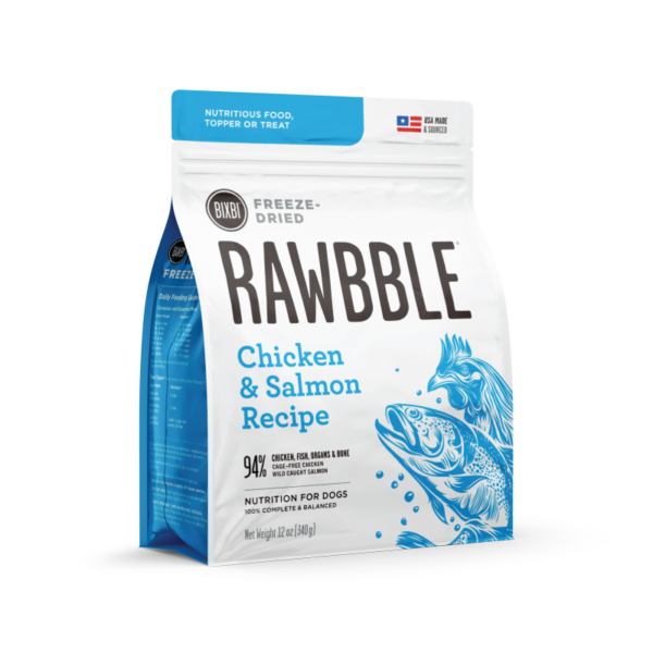 Bixbi RAWBBLE® Freeze Dried Dog Food - Chicken & Salmon Recipe