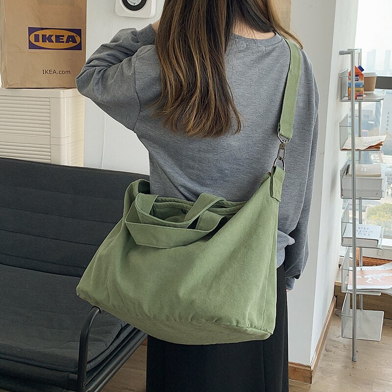 Stylish Canvas Crossbody Bag for Women - Perfect for College, Work, and Travel