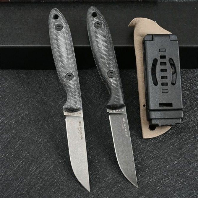 Rugged DC53 Steel Fixed Blade Survival Knife with Kydex Sheath
