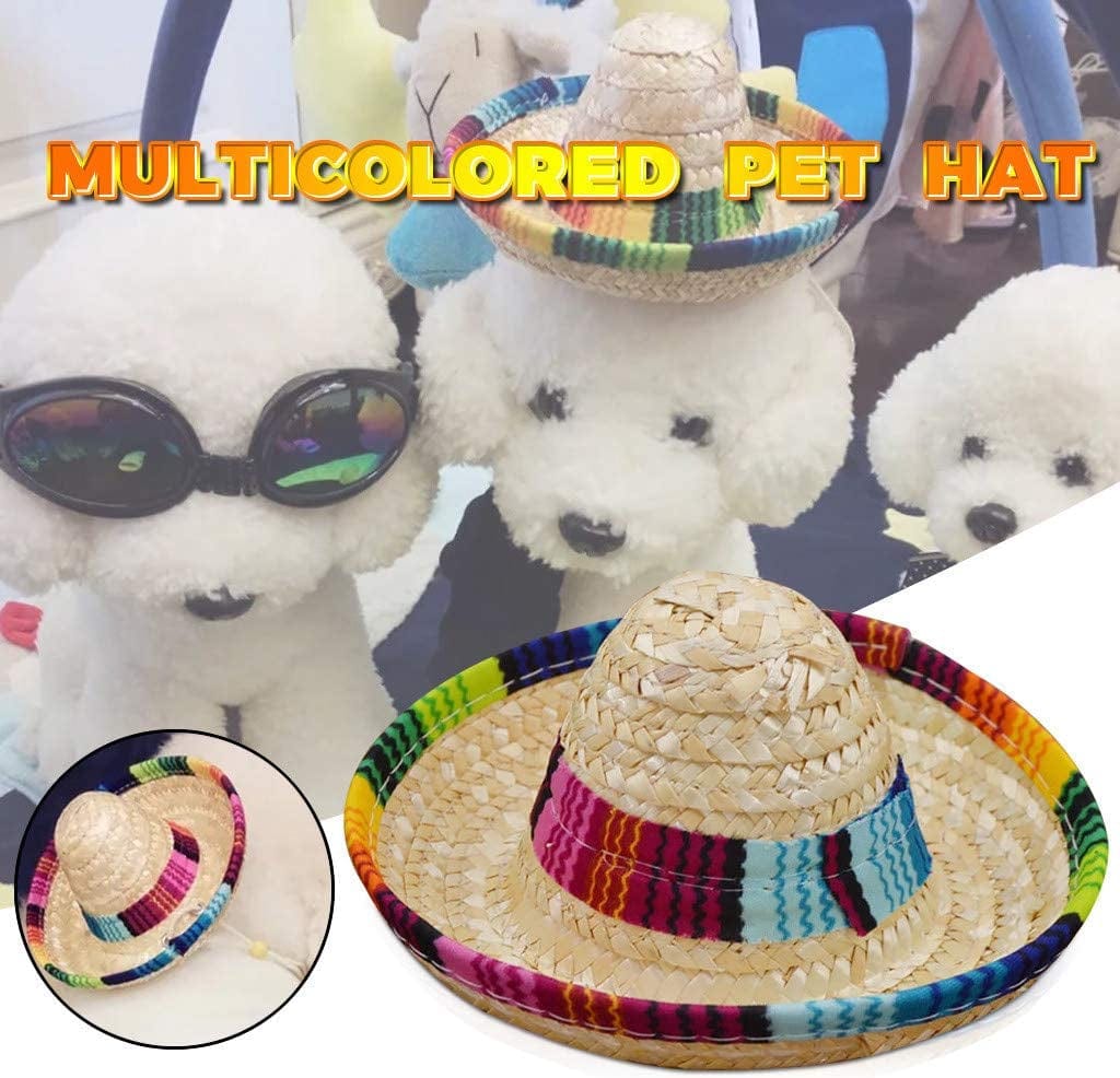Cozy Pet Sombrero Hats for Dogs and Cats, Perfect for Halloween or Everyday Fun