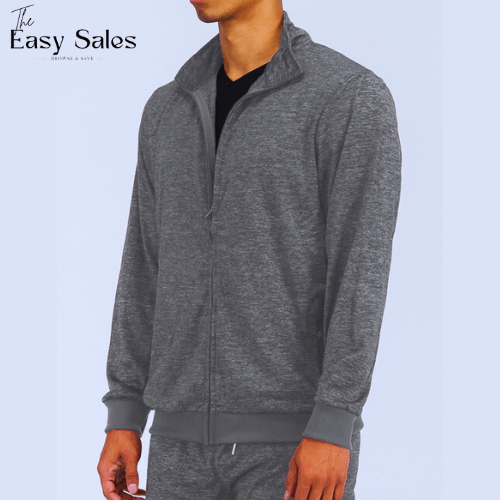 Stylish Marbled Lightweight Active Track Jacket