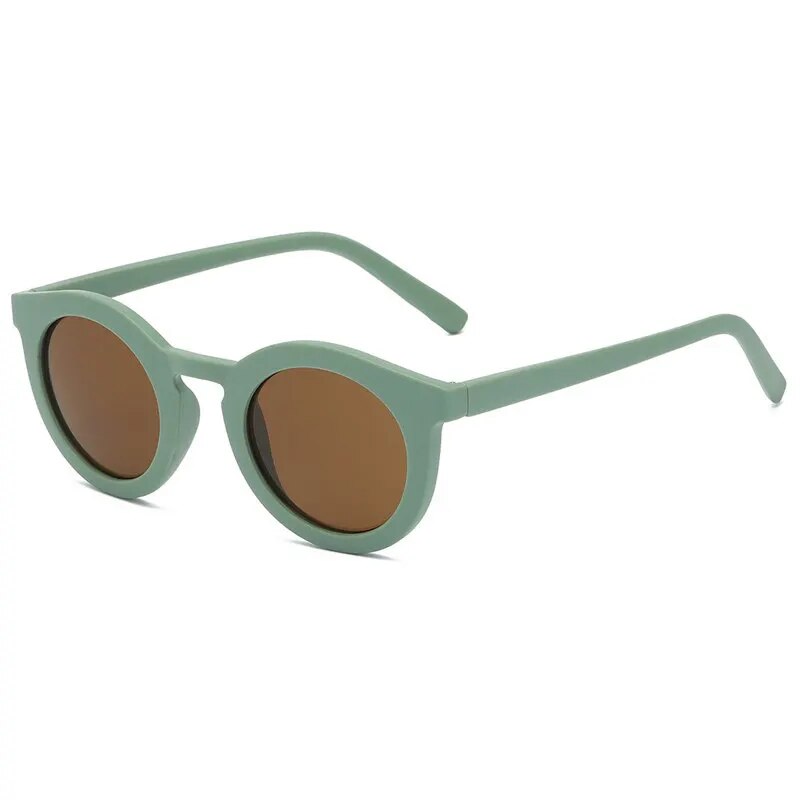 Stylish Green Retro Round Sunglasses for Men & Women