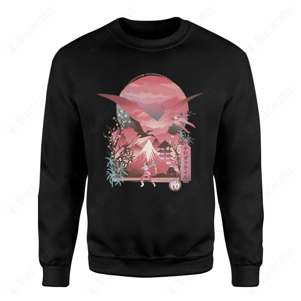 Pink Ranger Ukiyo Custom Graphic T-Shirt