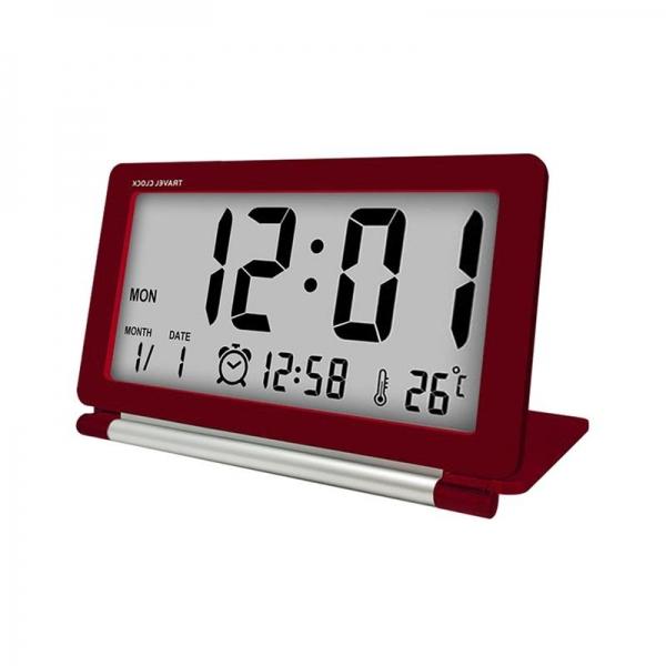 Portable Digital Travel Alarm Clock with Multifunction