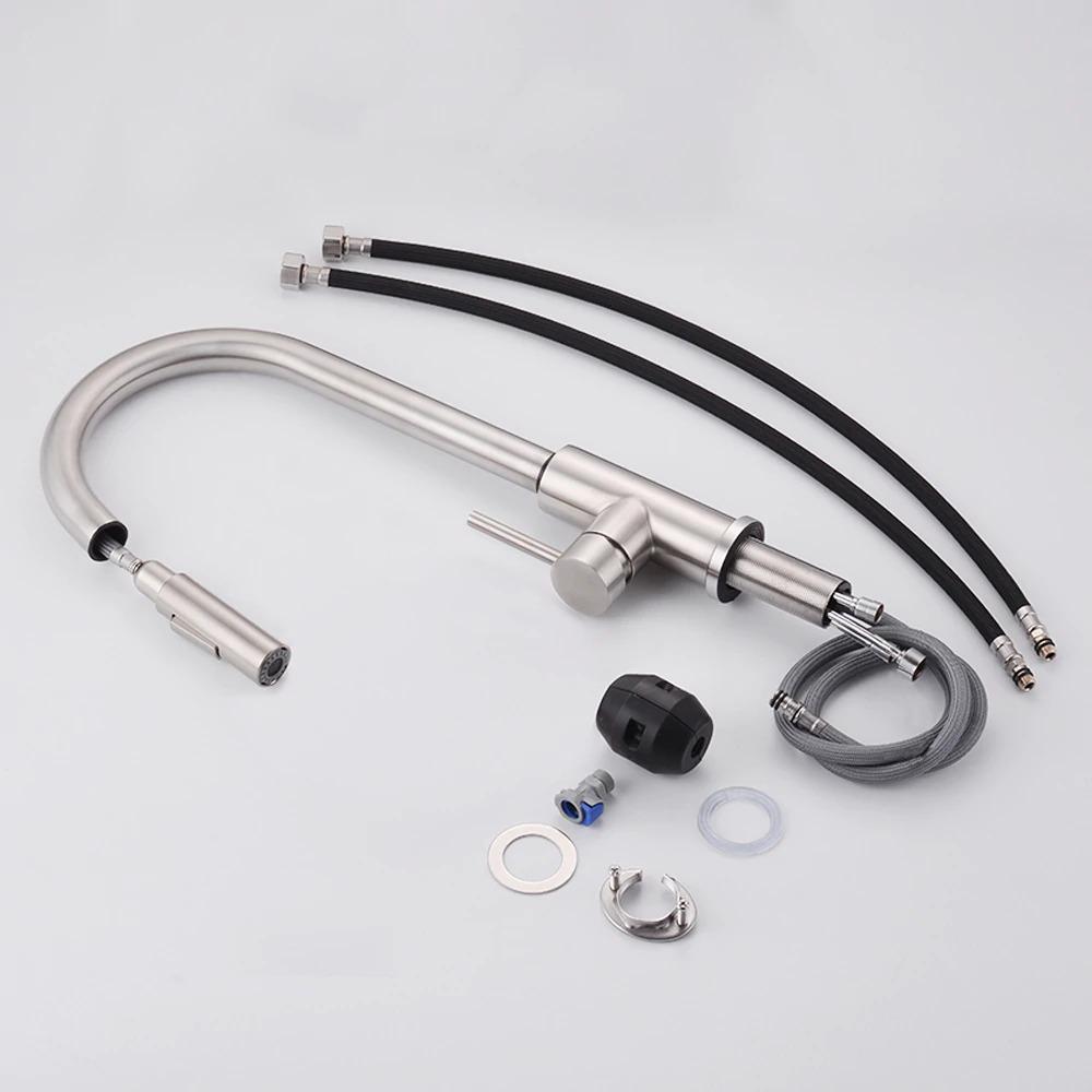 Touchless Sensor Kitchen Faucet with Pull-Down Sprayer