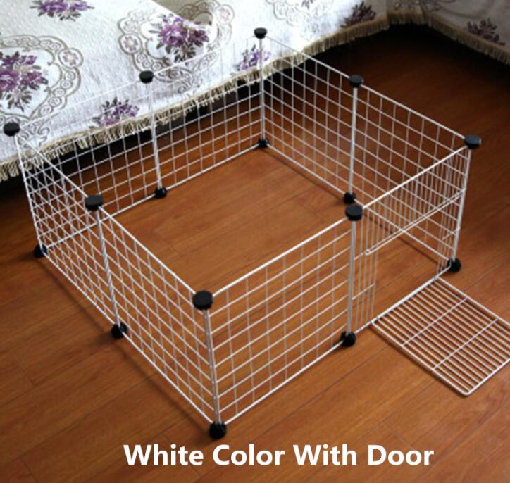 Collapsible Iron Pet Playpen for Small Dogs, Cats, and Small Animals