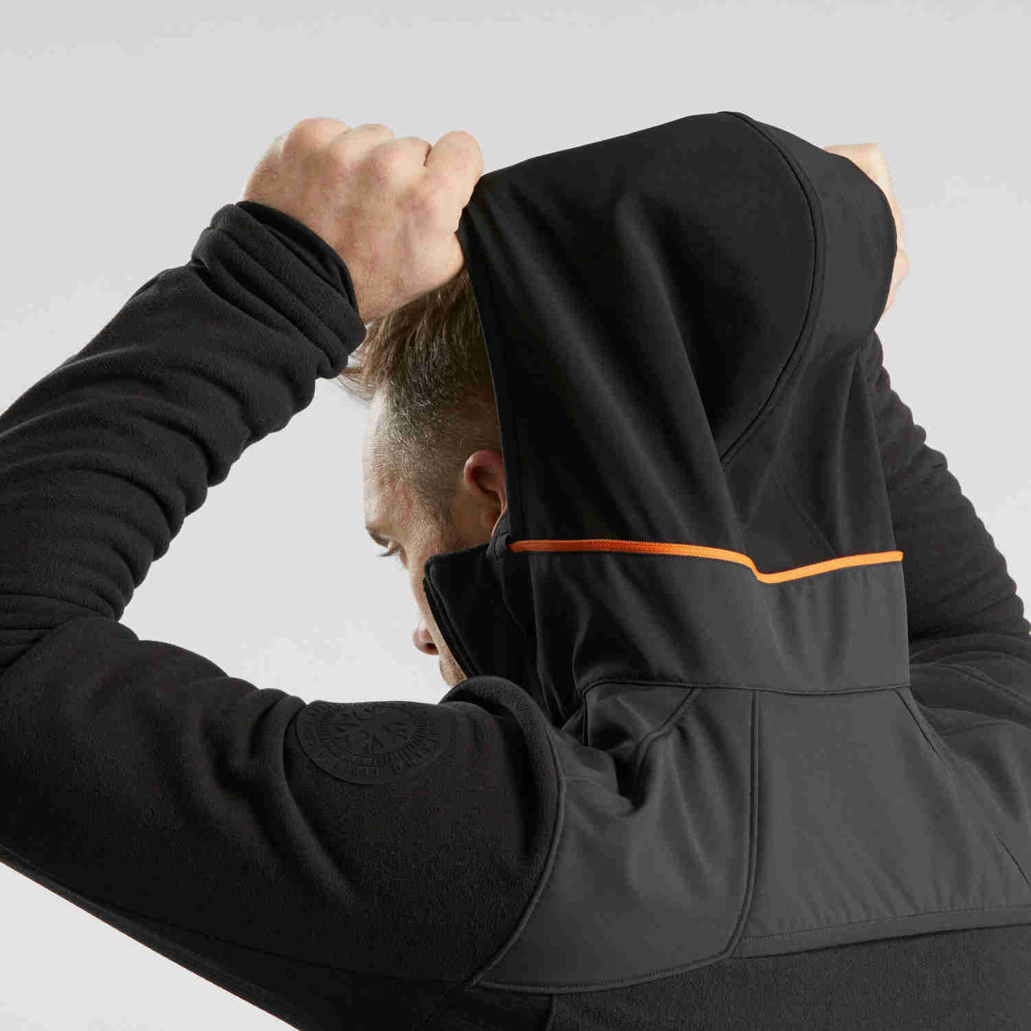 Quechua Men's SH500 Waterproof Hiking Fleece Jacket