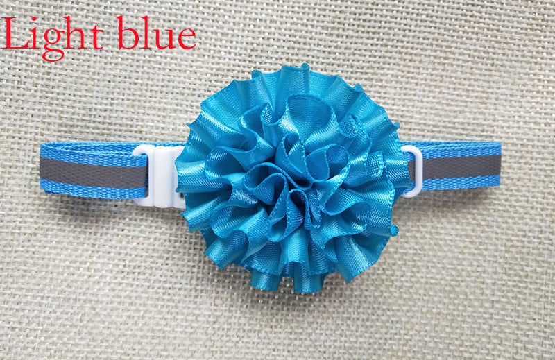 Reflective Pet Collar with Bow Ties for Small Dogs and Cats - 50pcs Pack