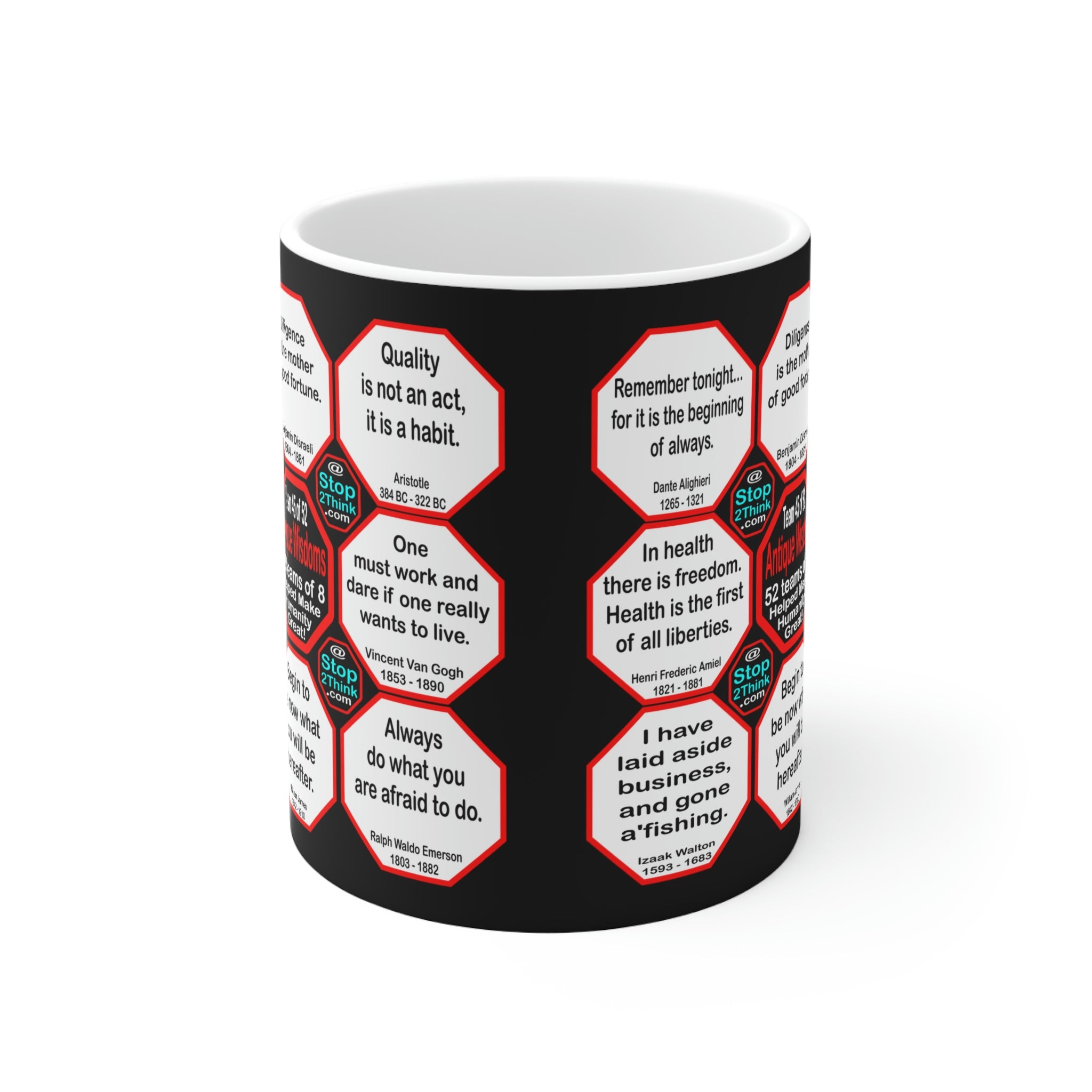 Inspirational Quotes Ceramic Mug - Team 45 of 52
