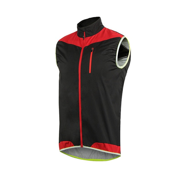 ARSUXEO Unisex Cycling Vest - Windproof, Waterproof, Reflective Sportswear