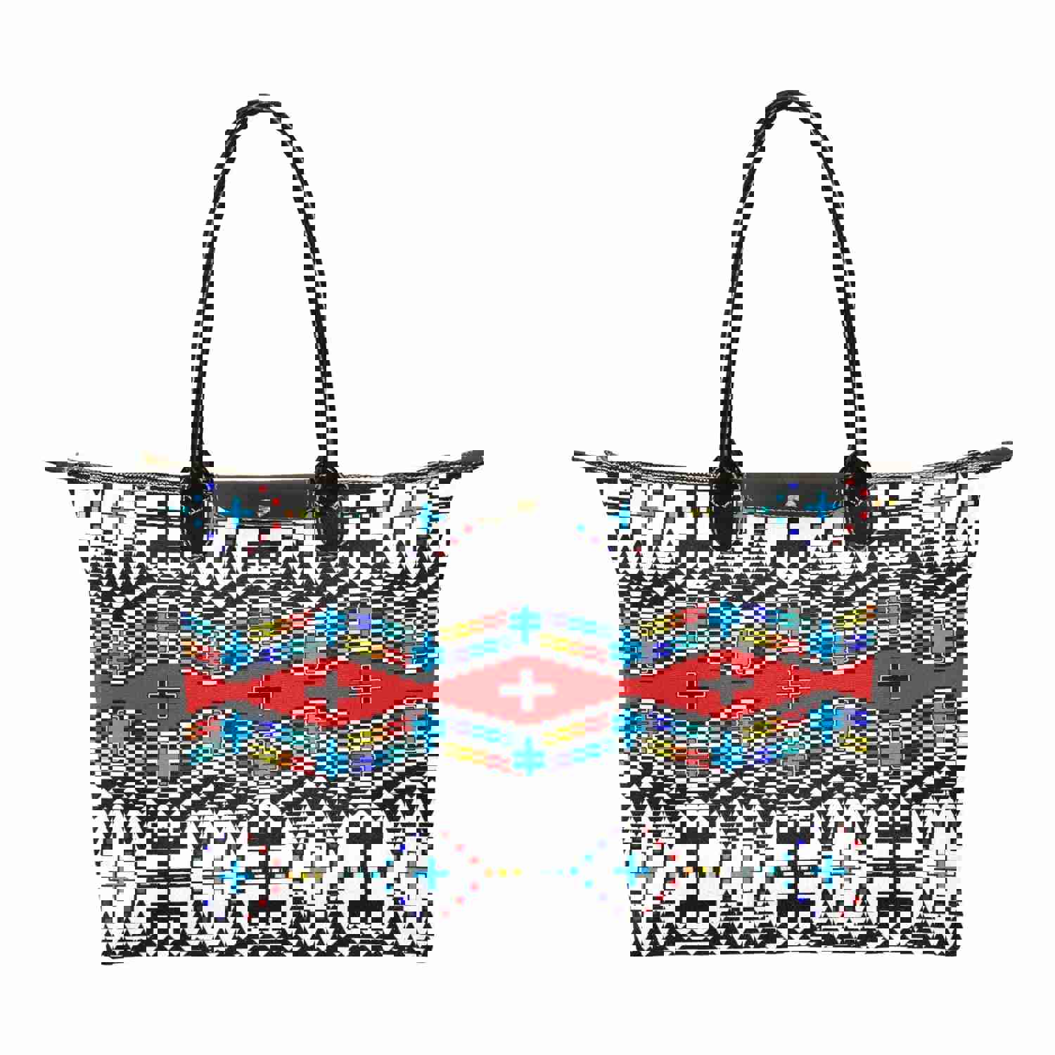 Stylish Dragonflies Nylon Single-Shoulder Lady Handbag