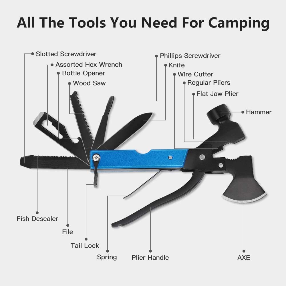 Ultimate Outdoor Multitool Kit - 16-in-1 Survival Gear