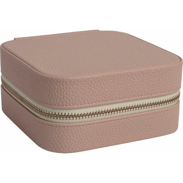 Portable Leatherette Jewelry Case with Mirror