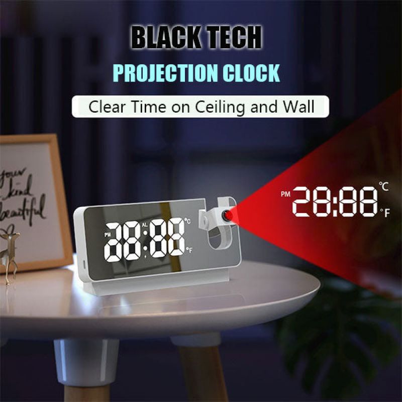 Advanced Smart LED Projection Alarm Clock