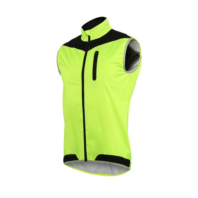 ARSUXEO Unisex Cycling Vest - Windproof, Waterproof, Reflective Sportswear