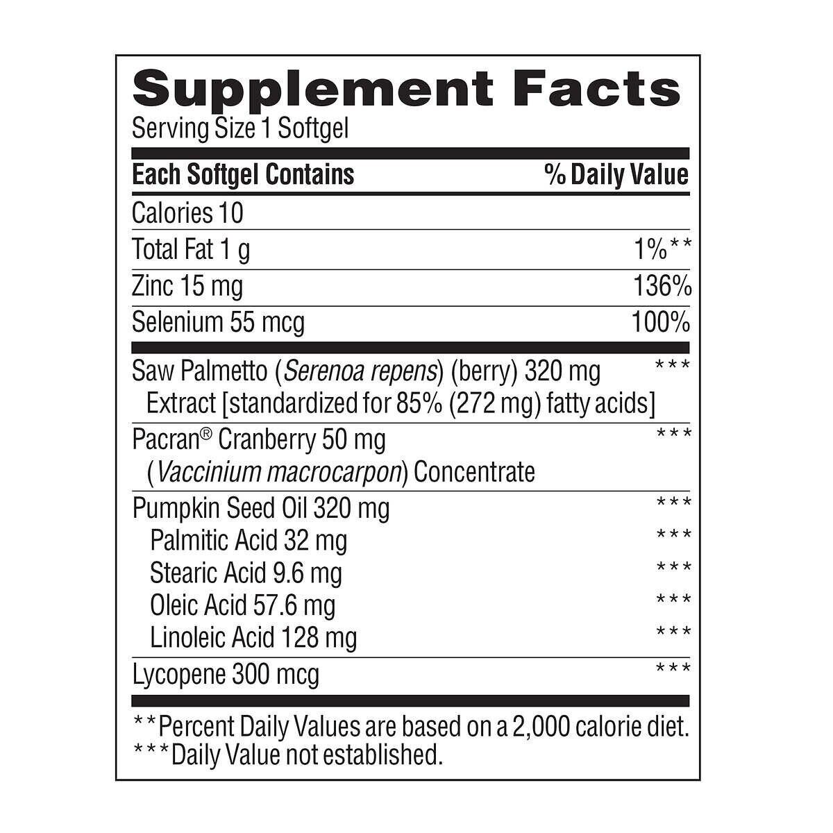 TruNature Prostate Plus Health Complex, 250 Softgels for Enhanced Prostate Support