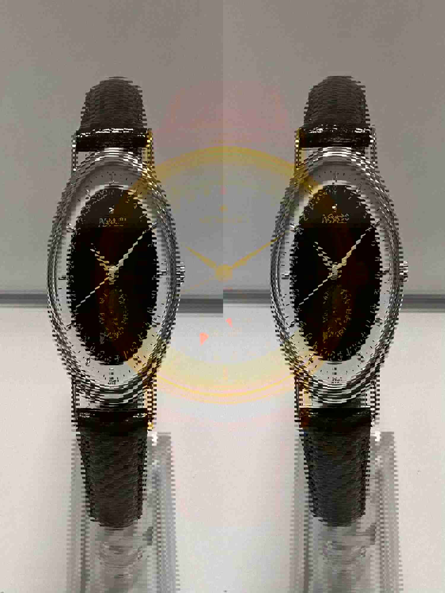 Movado Gold-Tone Triple Calendar Men's Watch with Elegant Design