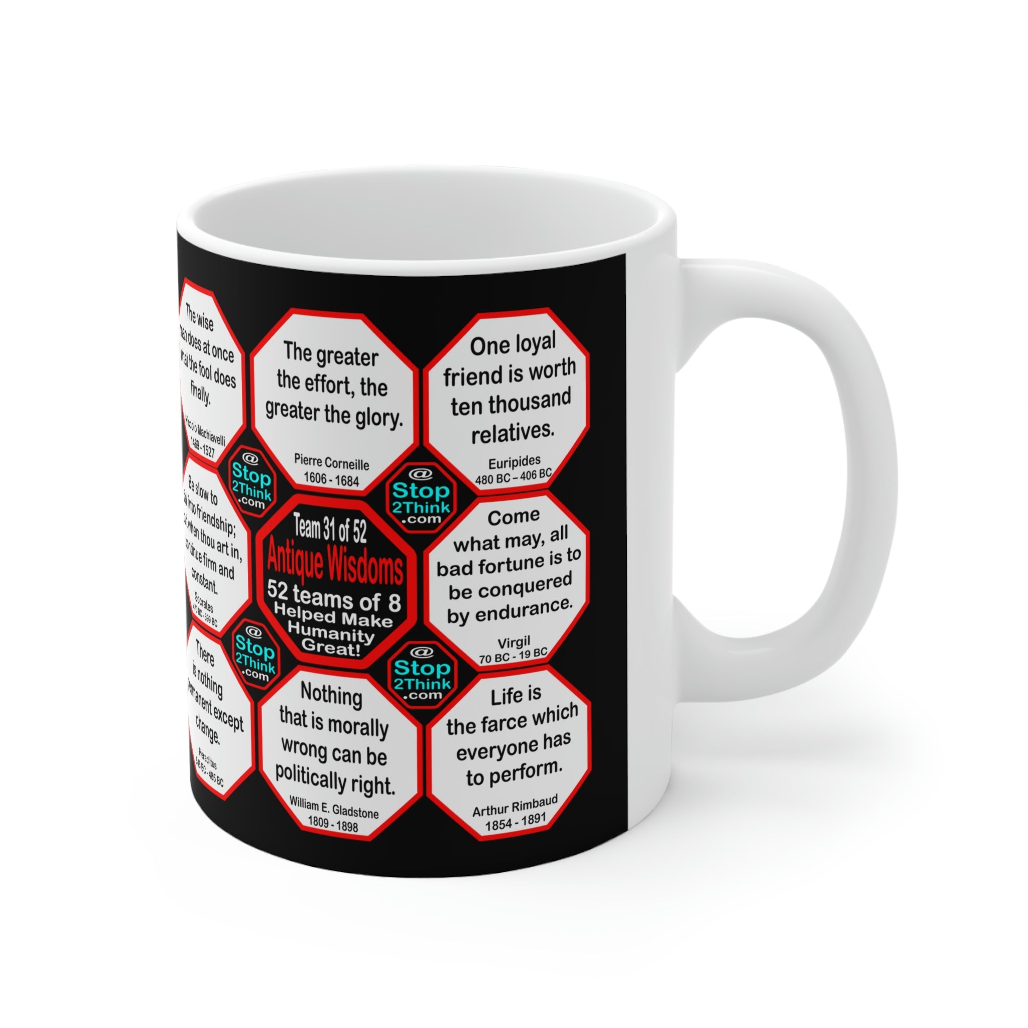 Team 31 Wisdom Mug - Sip and Reflect on Life's Great Quotes
