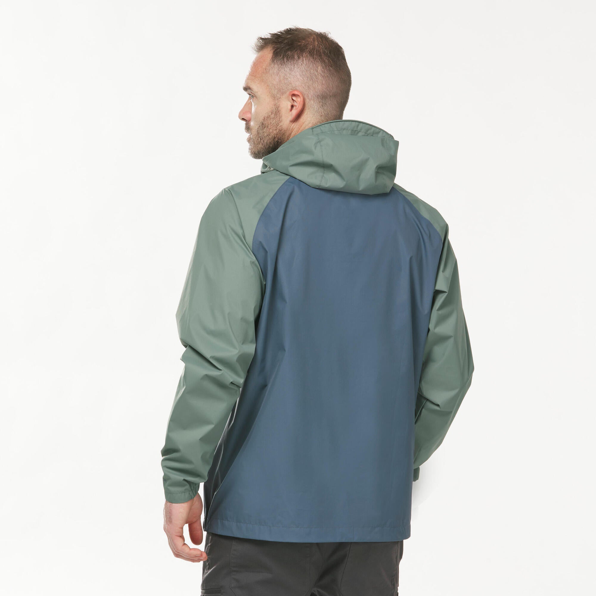 Men's Eco-Friendly Waterproof Hiking Jacket NH150