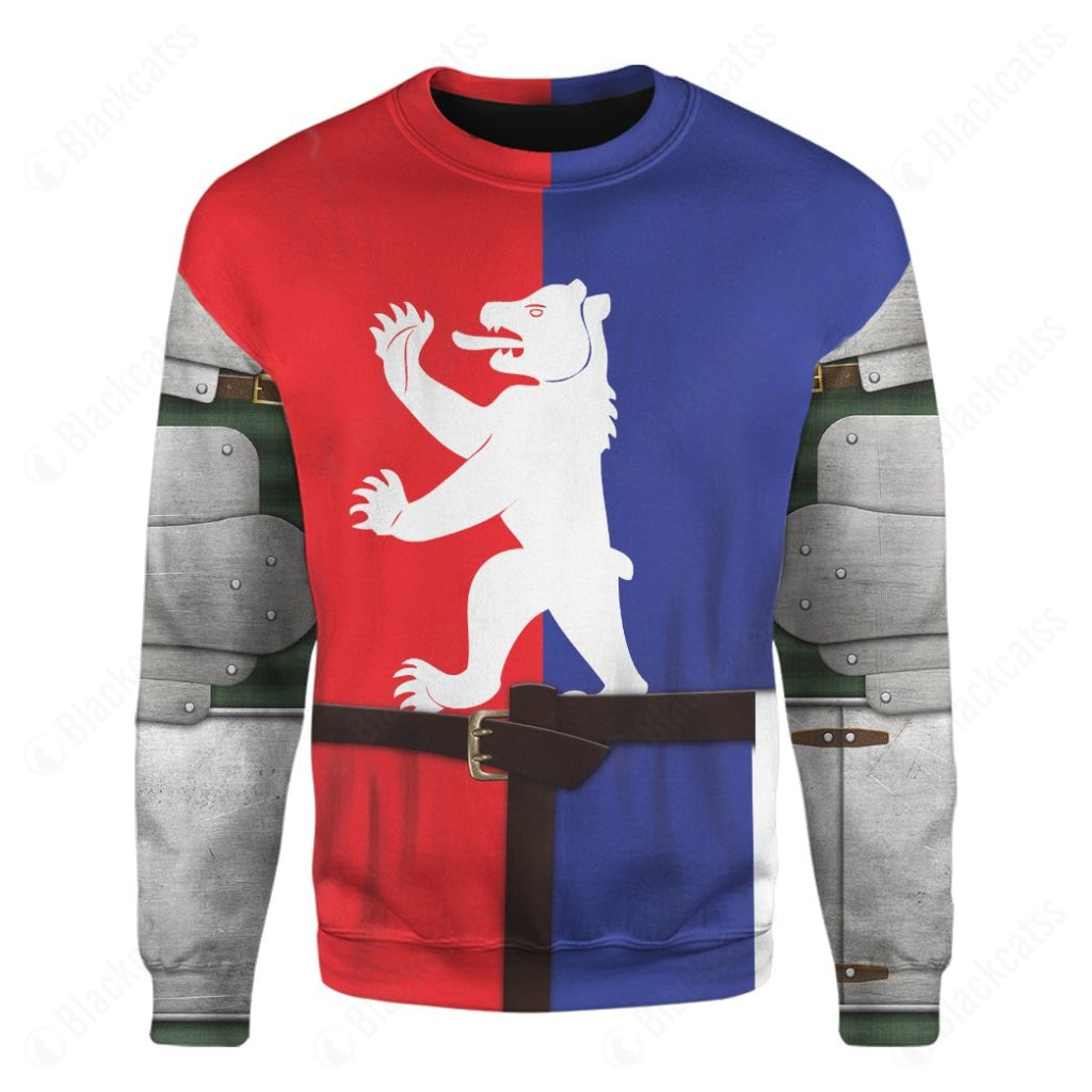 Historical Knight Armour Inspired Fight Club Custom T-Shirt