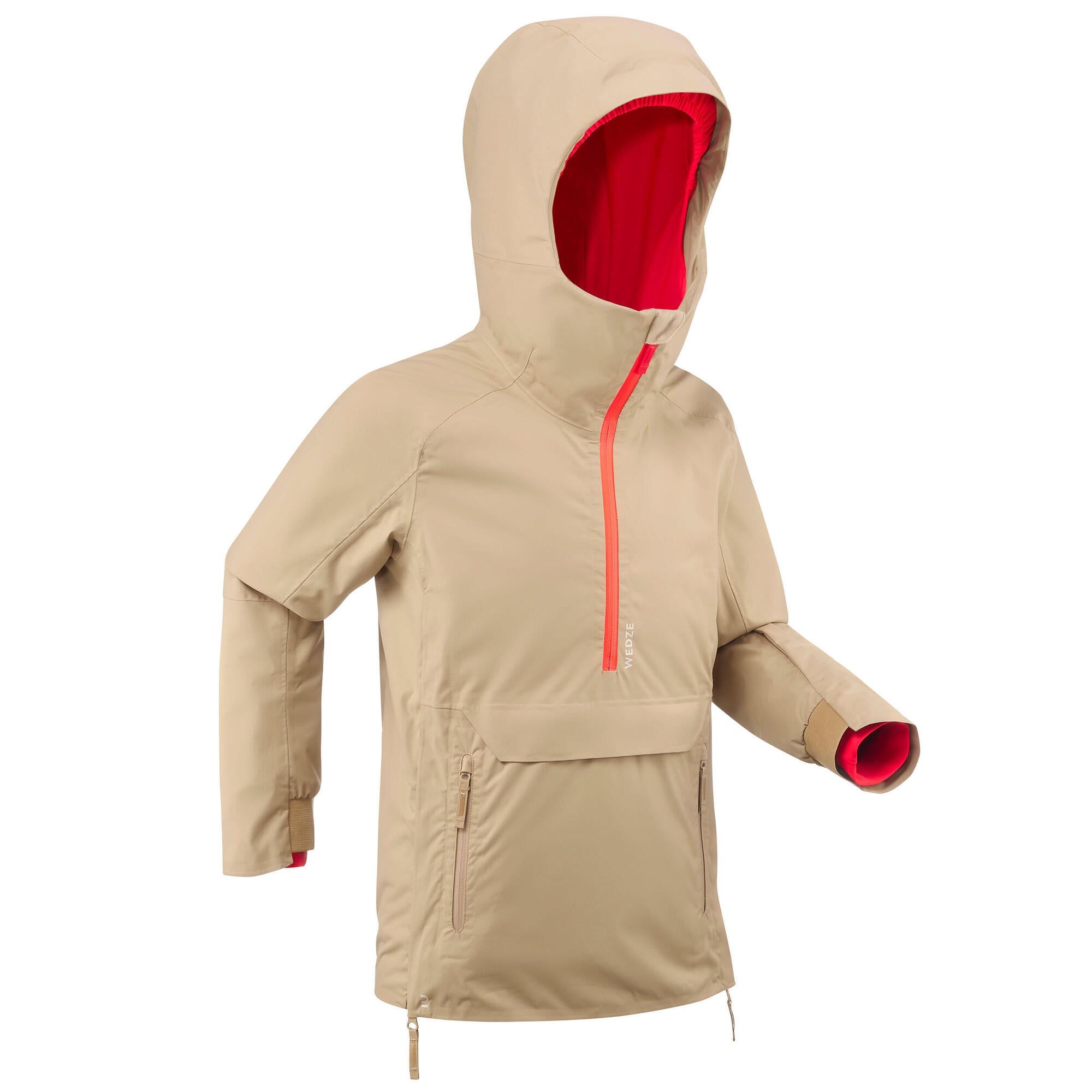 FR500 Girls' Hooded Freeride Ski Jacket