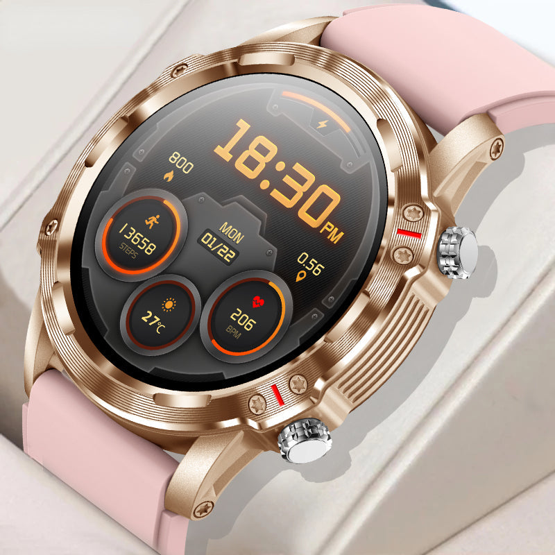 Smart Watch CF89 - 1.32" Full Touch Screen Sports Smartwatch with Heart Rate & Blood Pressure Monitor