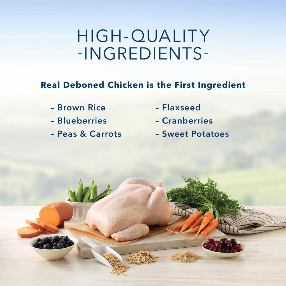 Blue Buffalo Senior Dog Food - Natural Chicken & Brown Rice Recipe for Mature Canines