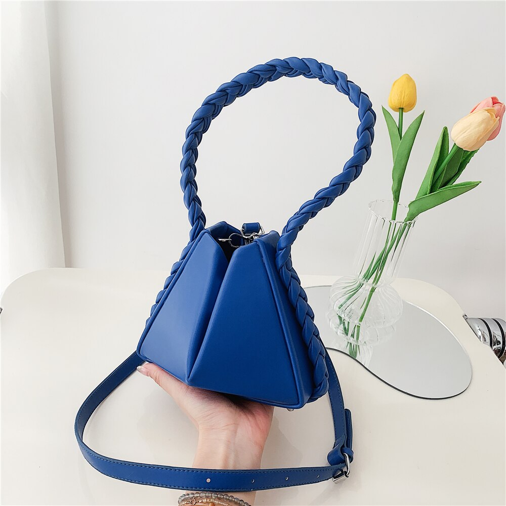 Kukombo Braided Handle Mini Crossbody Bag