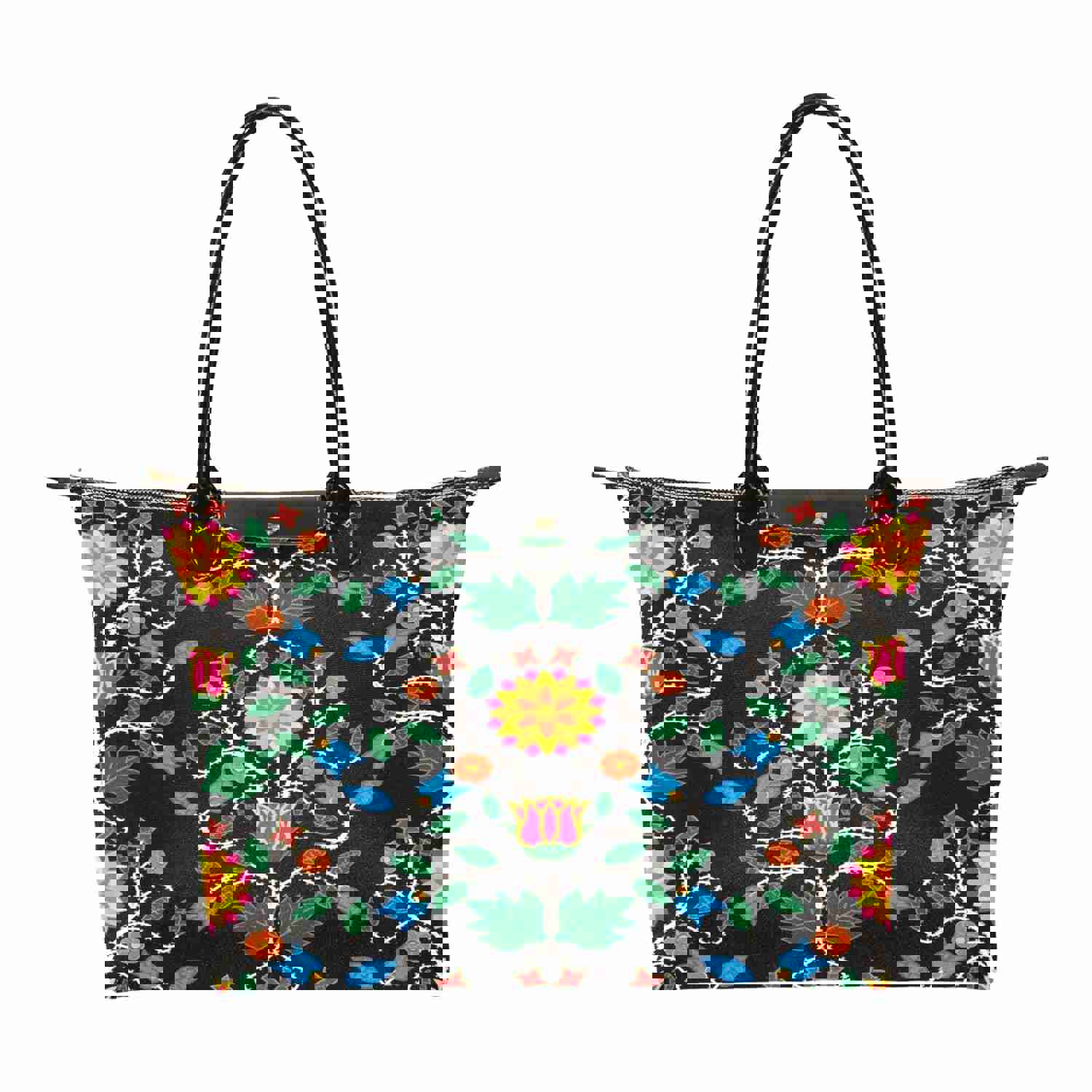 Stylish Floral Beadwork Single-Shoulder Handbag for Women