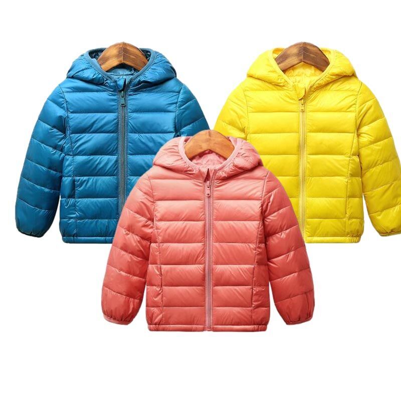 Children's Hooded Down Jackets - Warm and Stylish Outerwear for Boys and Girls