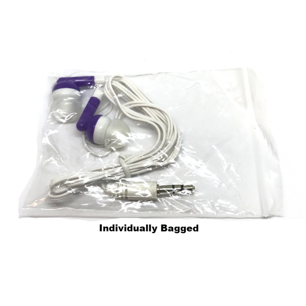 High-Quality Purple Stereo Earbud Headphones
