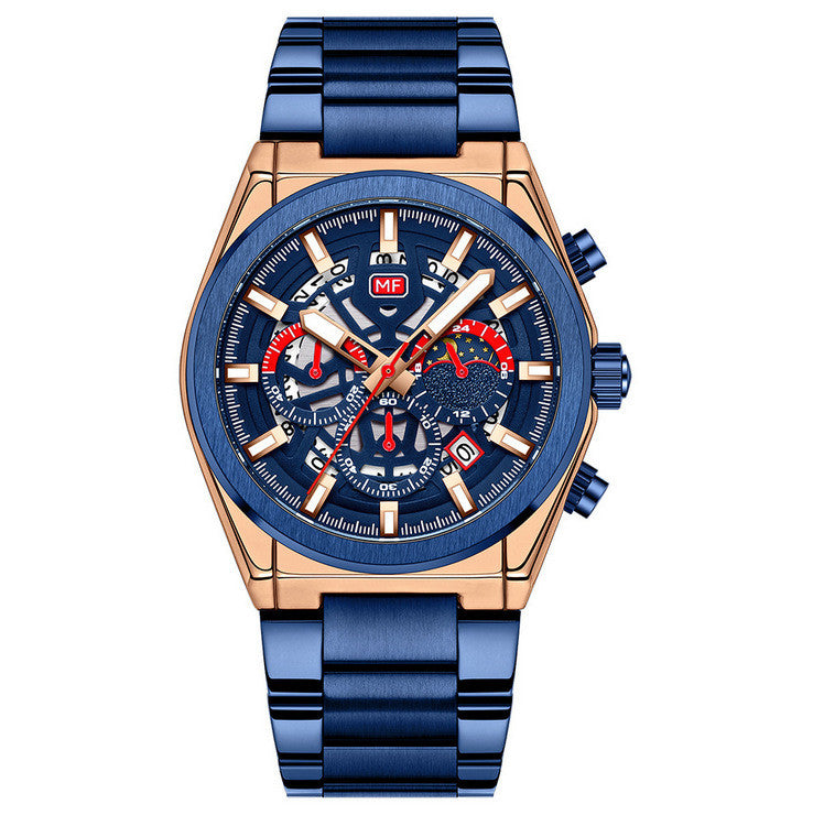 Stylish Men's Quartz Business Watch with Luminous Dial