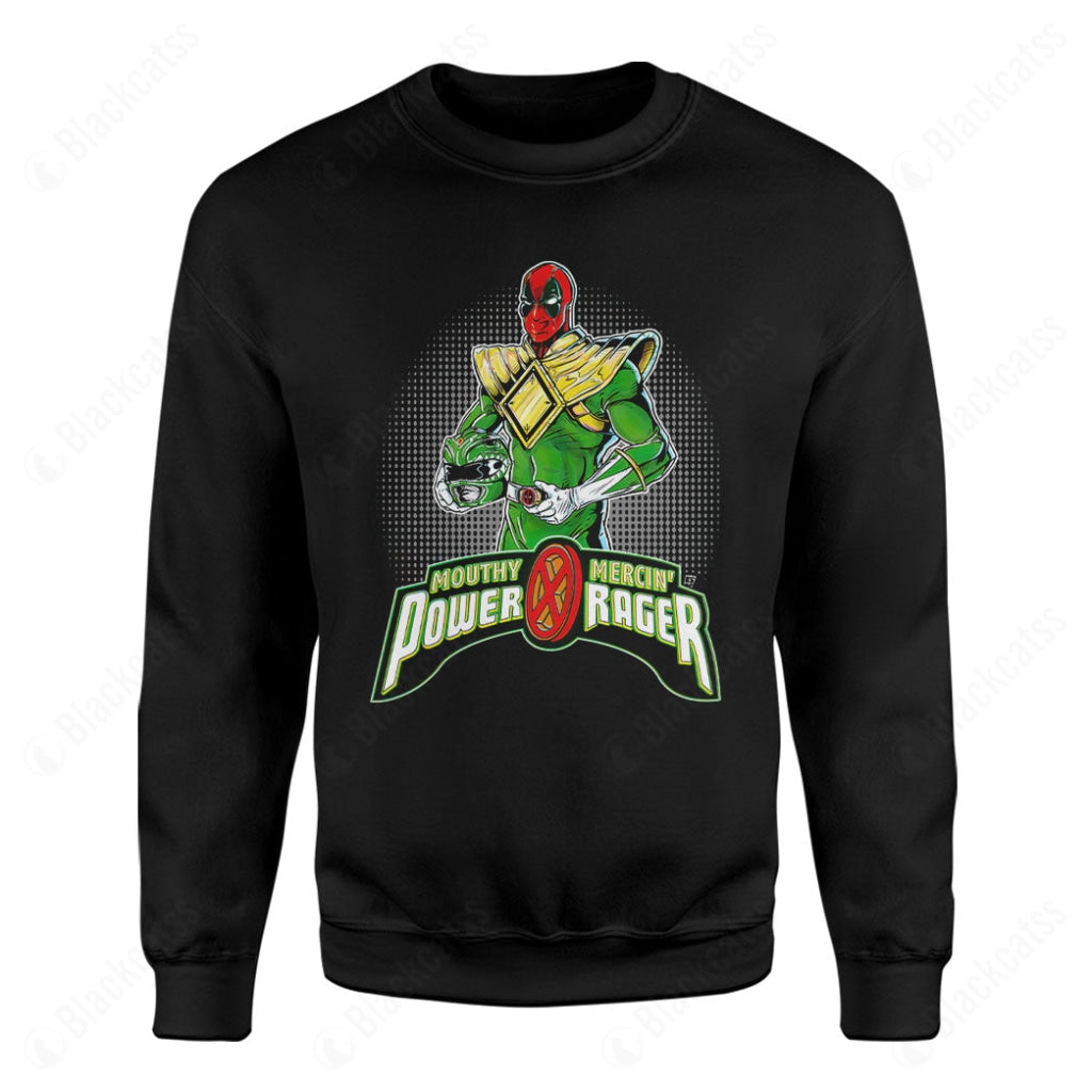 Green Power Rager Custom Graphic T-Shirt