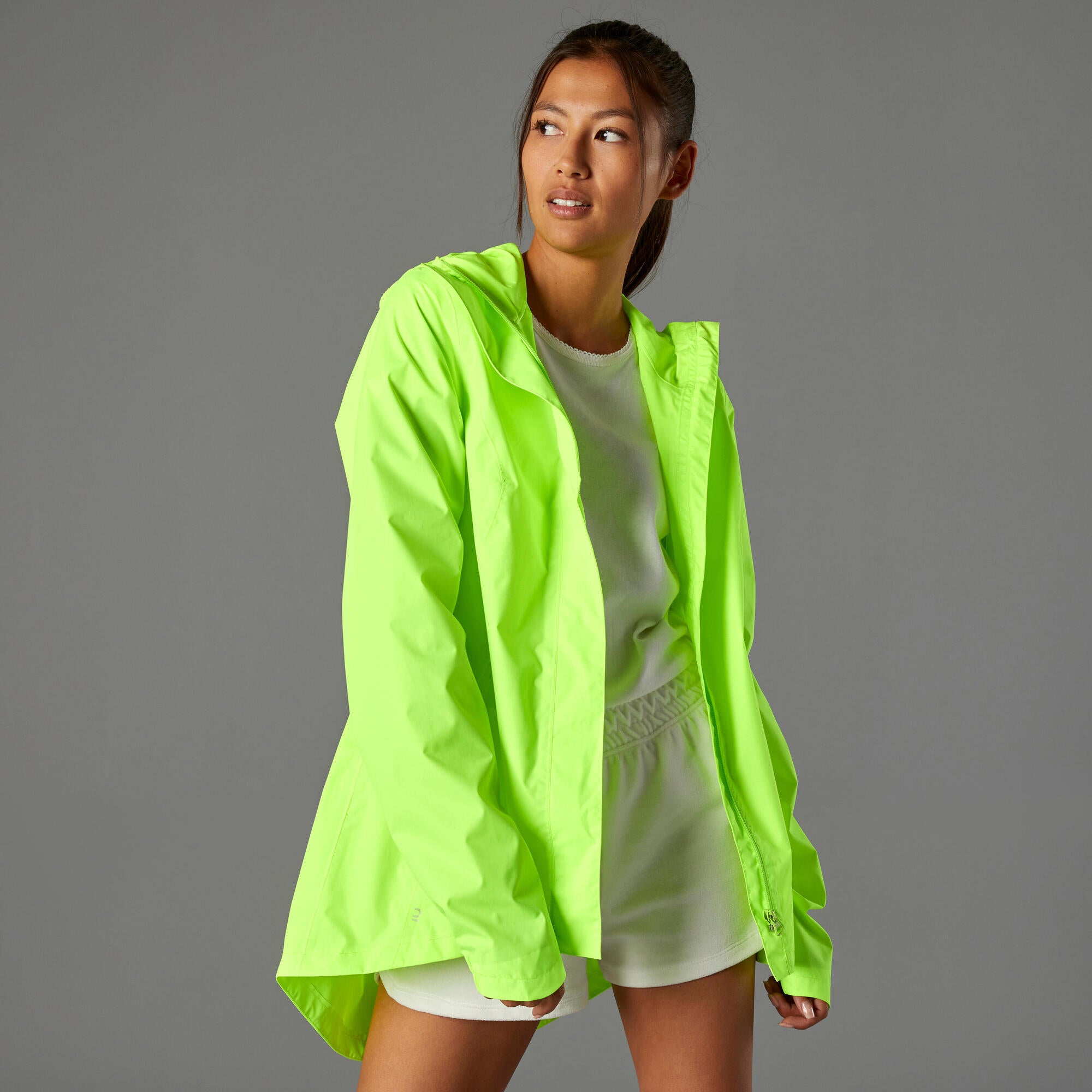Btwin UC100 Women's High-Visibility, Waterproof Cycling Jacket