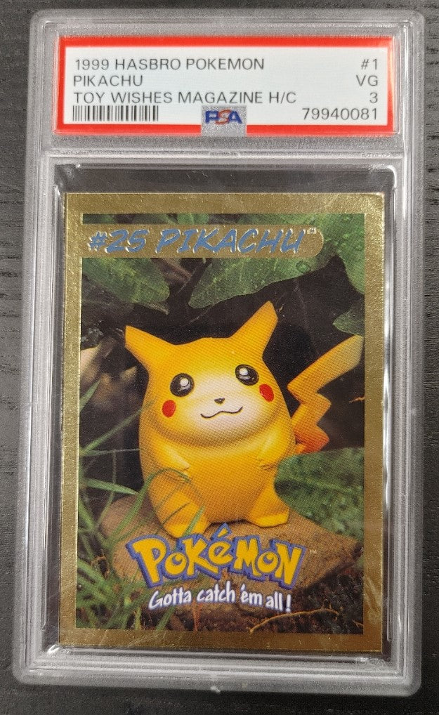 Pokemon Pikachu 25 PSA 3 VG Graded Card