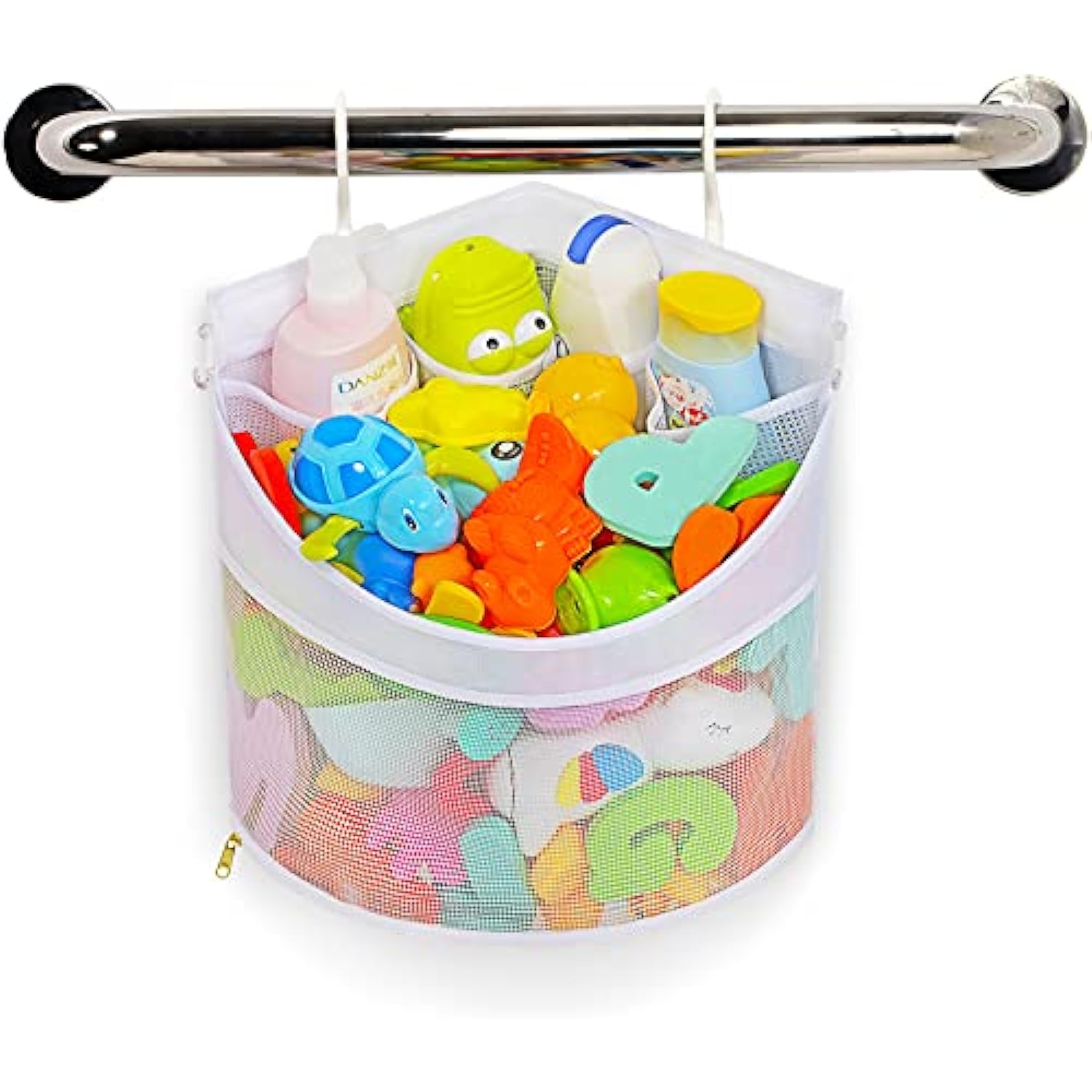 Upgraded Baby Bath Toy Organizer with Quick Drying and Mould Proof Features