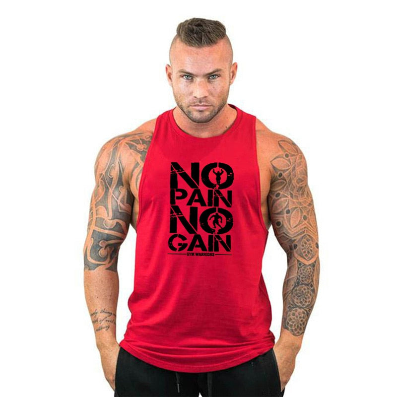 Men's Gym Hooded Tank Top, Cotton Sleeveless Vest for Fitness & Sports