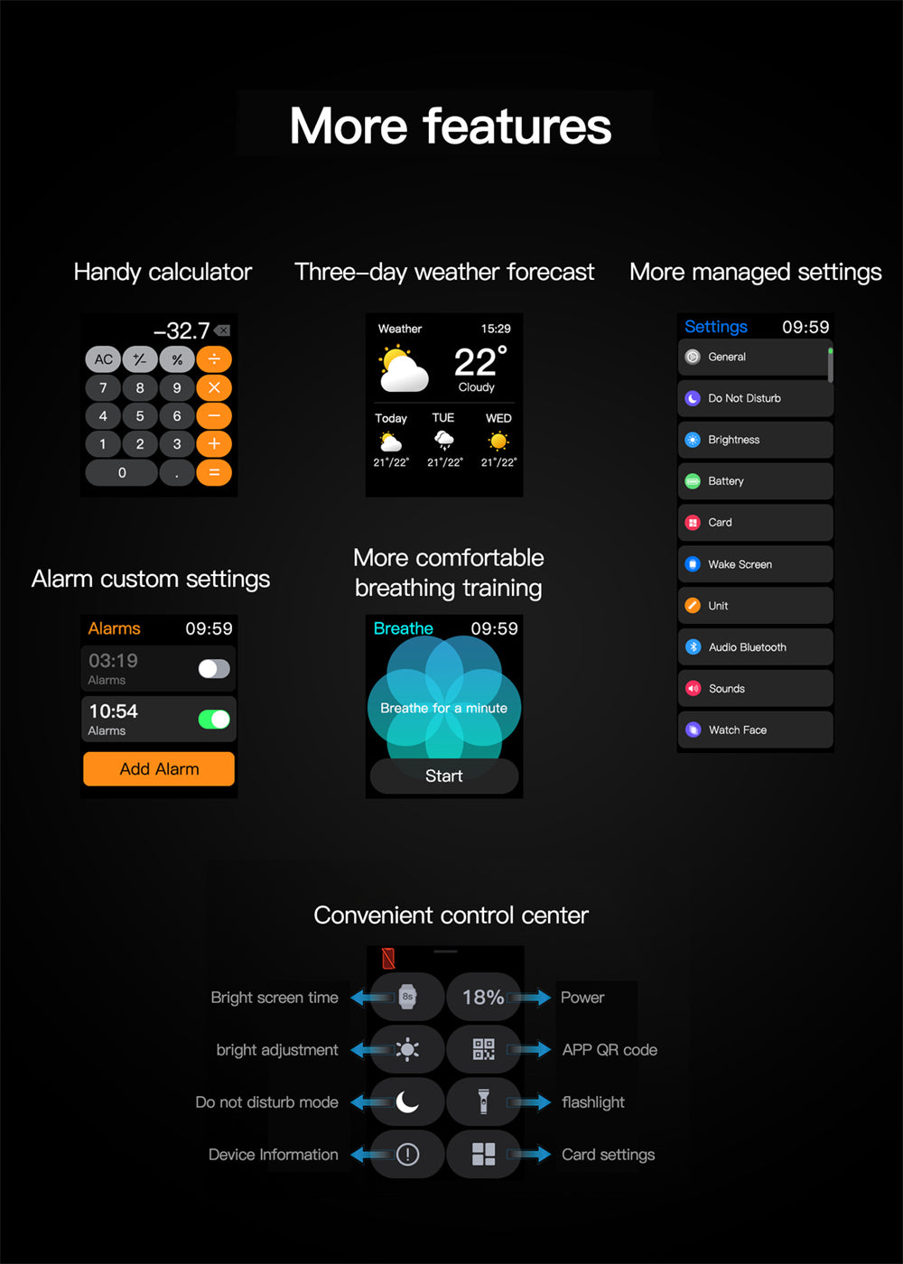 Rugged IP67 Waterproof Smartwatch with Full Screen Touch