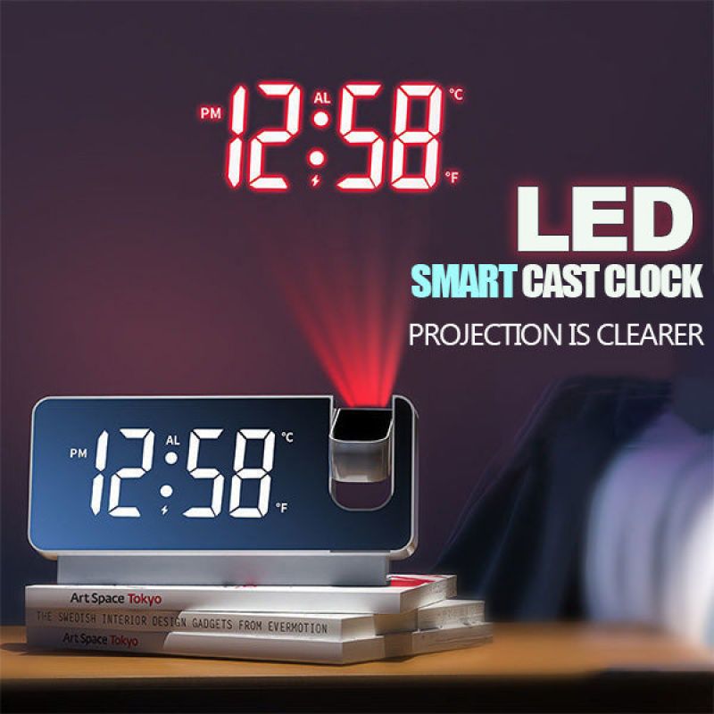 Advanced Smart LED Projection Alarm Clock