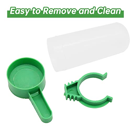 Gosear Automatic Gravity Bird Waterer - 4pcs 140ml Dispensers for Cage