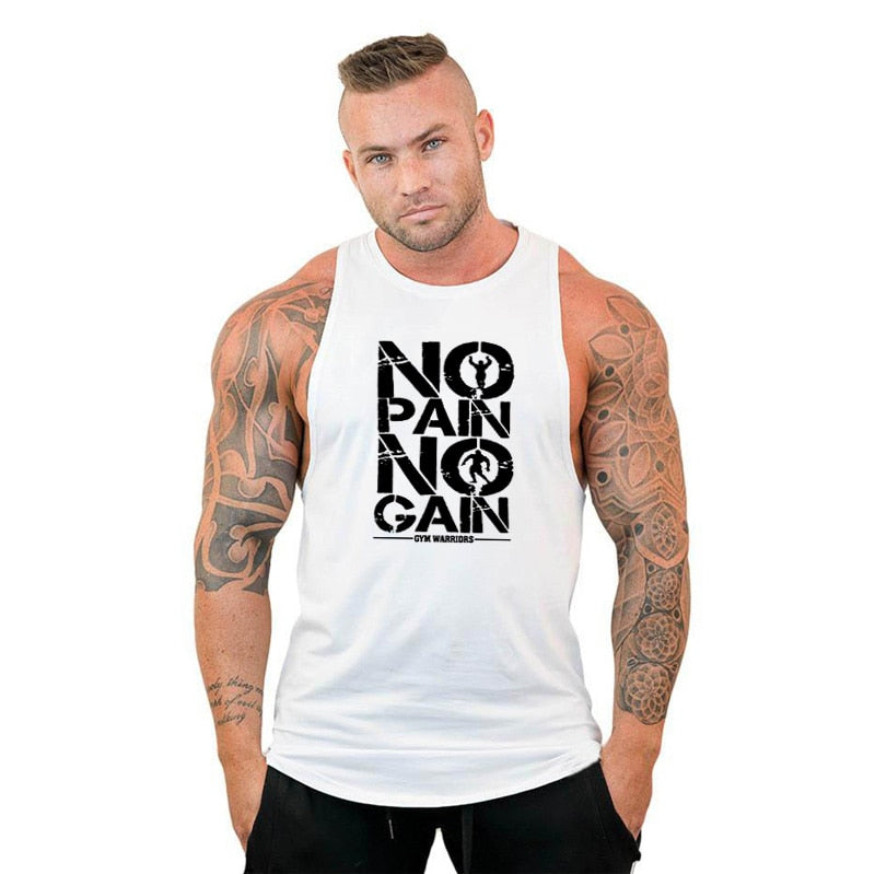 Men's Gym Hooded Tank Top, Cotton Sleeveless Vest for Fitness & Sports