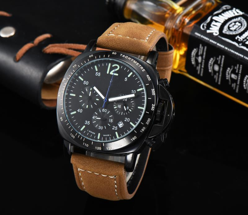 Stylish Quartz Analog Watch for Men with Calendar Display