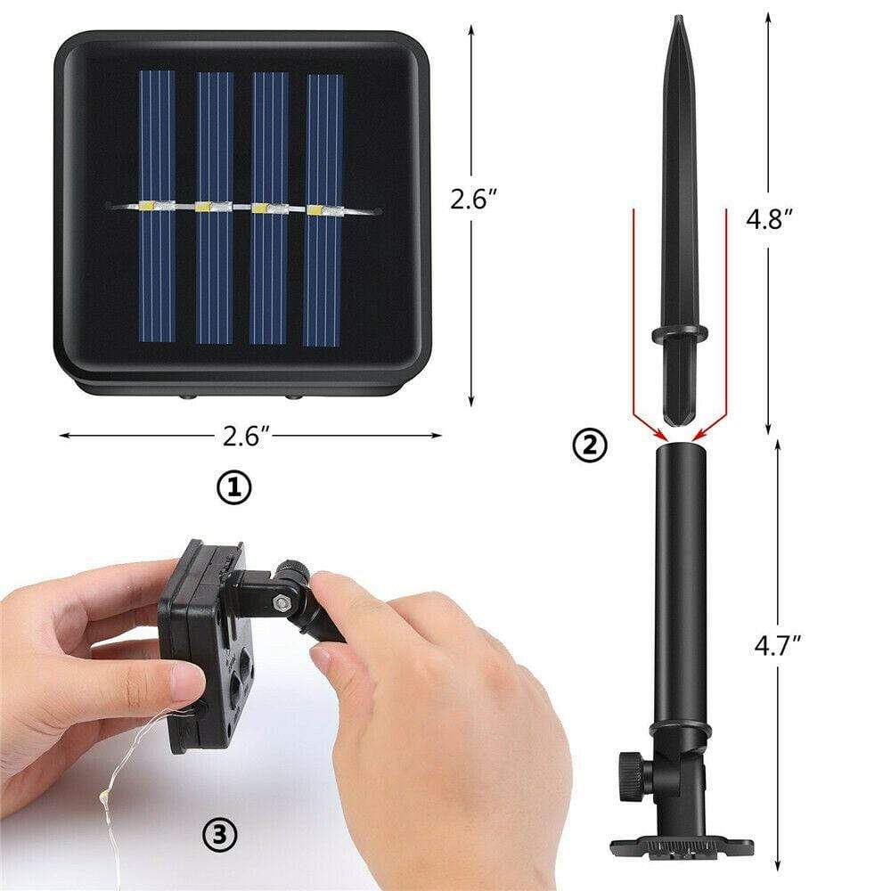 Eco-Friendly 33ft Solar LED Fairy Lights for Outdoor Spaces
