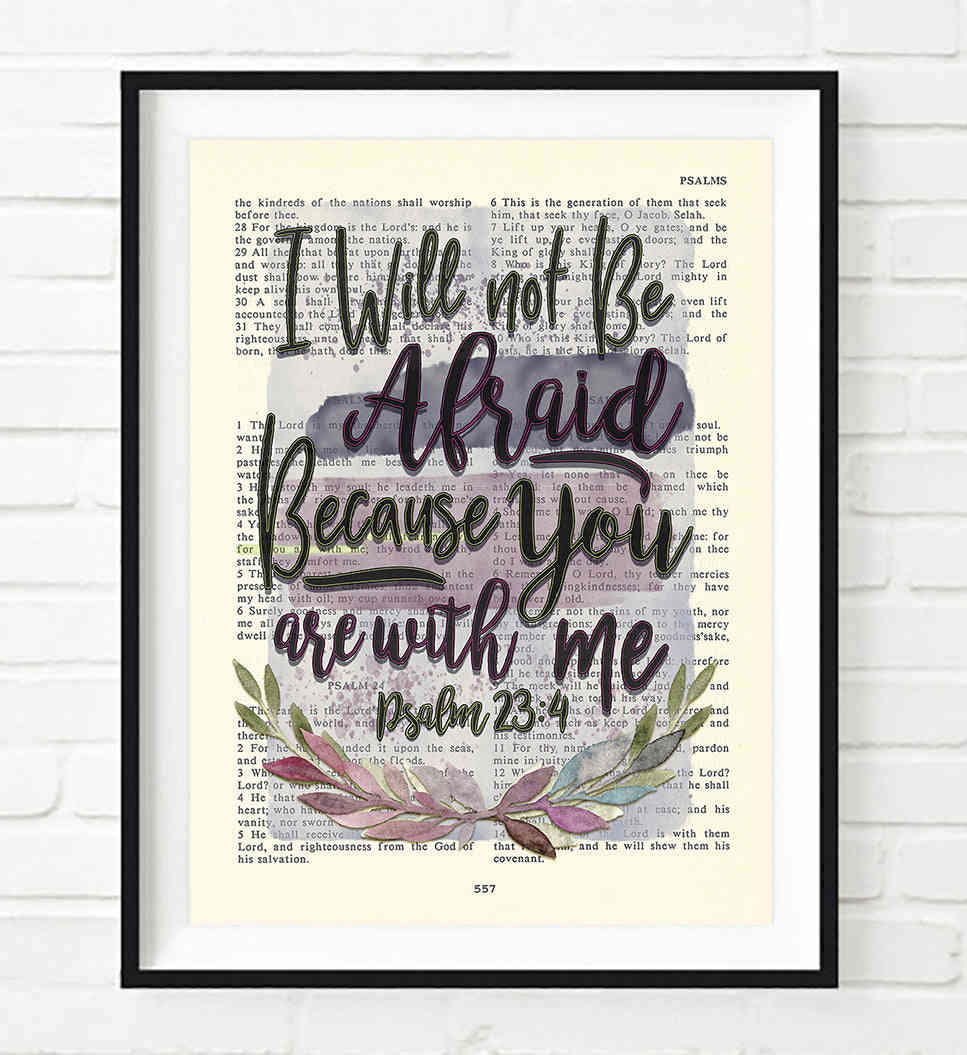 Psalm 23 Bible Verse Art Prints Set